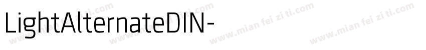 LightAlternateDIN字体转换