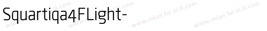 Squartiqa4FLight字体转换