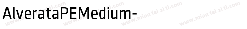 AlverataPEMedium字体转换