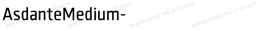 AsdanteMedium字体转换