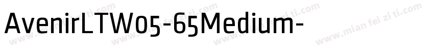 AvenirLTW05-65Medium字体转换