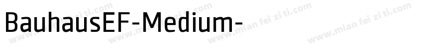 BauhausEF-Medium字体转换