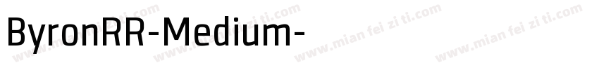 ByronRR-Medium字体转换