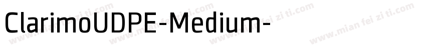 ClarimoUDPE-Medium字体转换