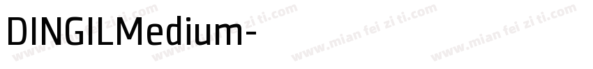 DINGILMedium字体转换