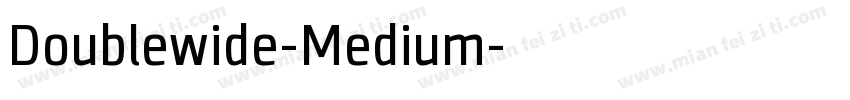 Doublewide-Medium字体转换