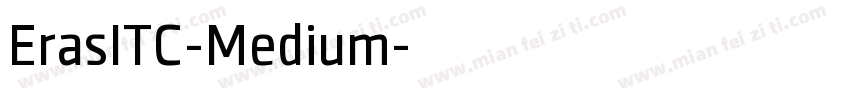 ErasITC-Medium字体转换