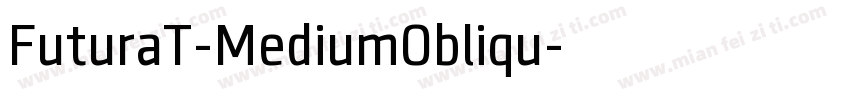 FuturaT-MediumObliqu字体转换
