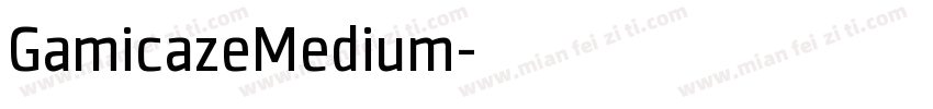 GamicazeMedium字体转换