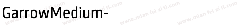 GarrowMedium字体转换