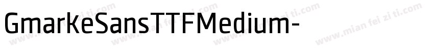 GmarkeSansTTFMedium字体转换