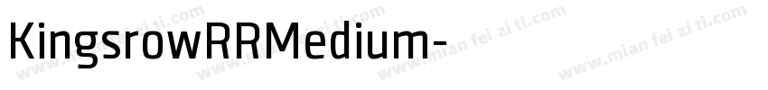 KingsrowRRMedium字体转换
