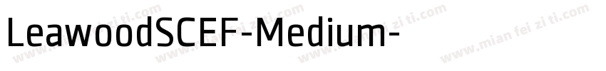 LeawoodSCEF-Medium字体转换