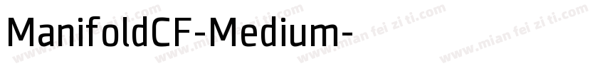 ManifoldCF-Medium字体转换