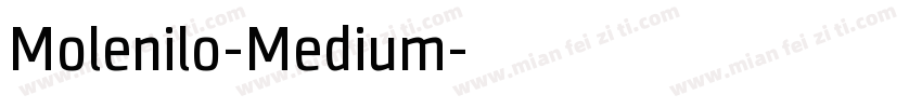 Molenilo-Medium字体转换