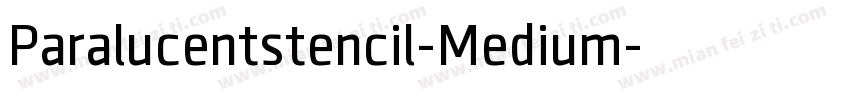 Paralucentstencil-Medium字体转换