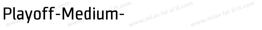 Playoff-Medium字体转换