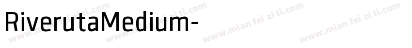 RiverutaMedium字体转换
