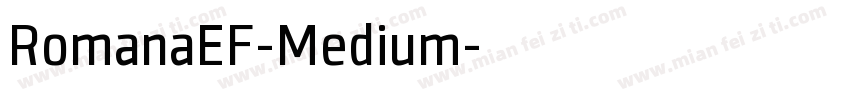RomanaEF-Medium字体转换