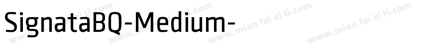 SignataBQ-Medium字体转换