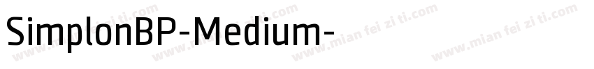 SimplonBP-Medium字体转换