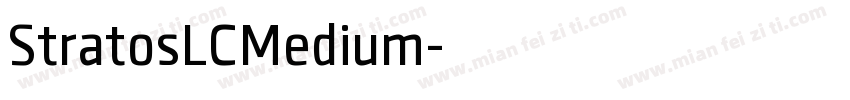 StratosLCMedium字体转换