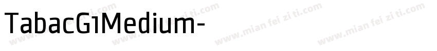 TabacG1Medium字体转换