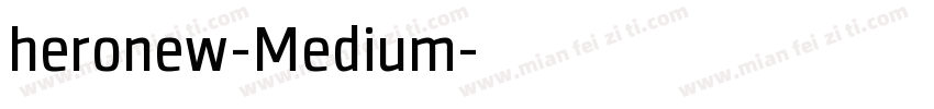 heronew-Medium字体转换
