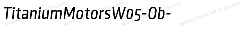 TitaniumMotorsW05-Ob字体转换