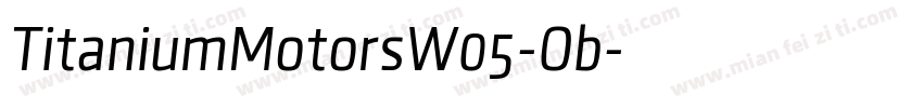 TitaniumMotorsW05-Ob字体转换