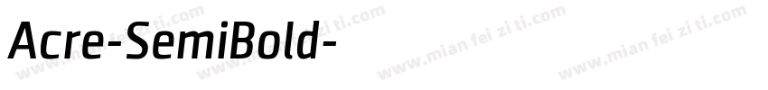 Acre-SemiBold字体转换