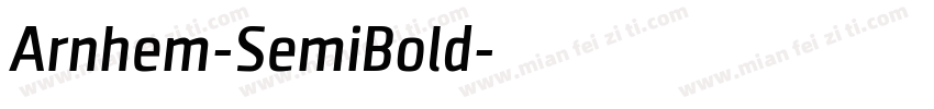 Arnhem-SemiBold字体转换