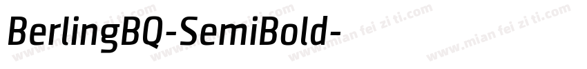 BerlingBQ-SemiBold字体转换