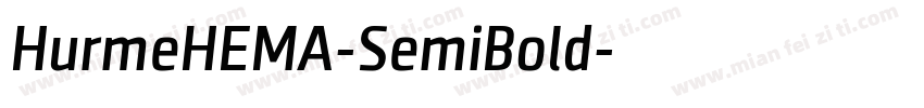 HurmeHEMA-SemiBold字体转换