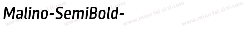 Malino-SemiBold字体转换