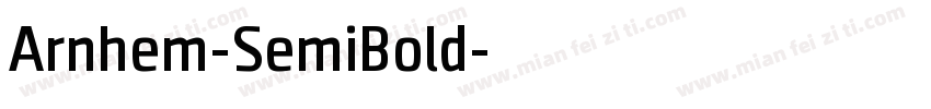 Arnhem-SemiBold字体转换