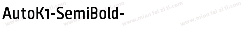 AutoK1-SemiBold字体转换