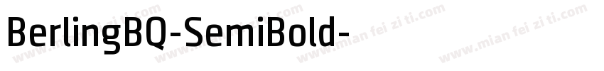 BerlingBQ-SemiBold字体转换