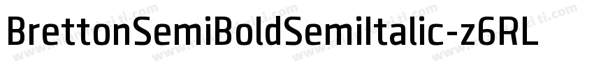 BrettonSemiBoldSemiItalic-z6RL字体转换