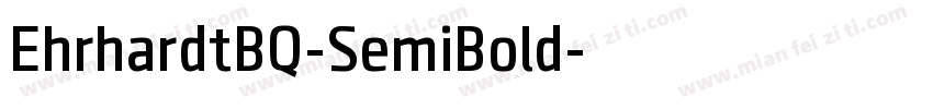 EhrhardtBQ-SemiBold字体转换
