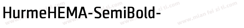 HurmeHEMA-SemiBold字体转换
