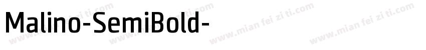 Malino-SemiBold字体转换