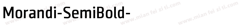 Morandi-SemiBold字体转换