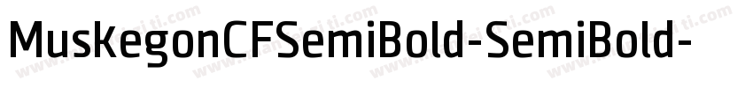 MuskegonCFSemiBold-SemiBold字体转换