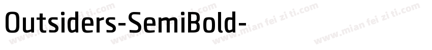 Outsiders-SemiBold字体转换