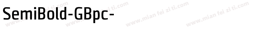 SemiBold-GBpc字体转换