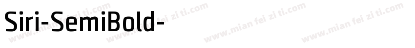 Siri-SemiBold字体转换