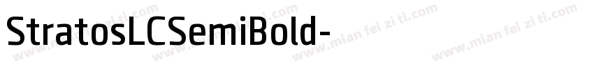 StratosLCSemiBold字体转换