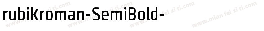 rubikroman-SemiBold字体转换