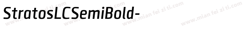 StratosLCSemiBold字体转换